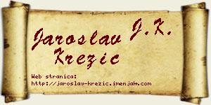 Jaroslav Krezić vizit kartica